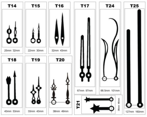 ชุดเครื่องนาฬิกา J.point แกน 13mm. 6