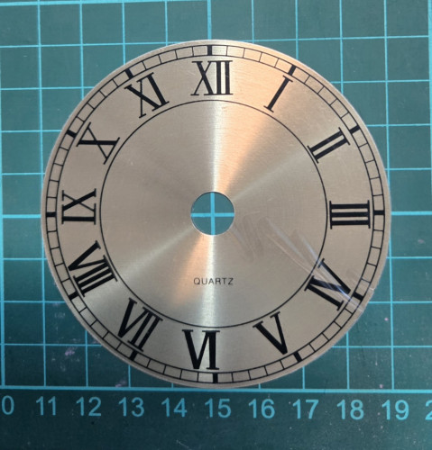 หน้าปัดอลูมิเนียม ขนาด 80 mm. (Aluminium Dial 80 mm.) ตัวเลขโรมัน