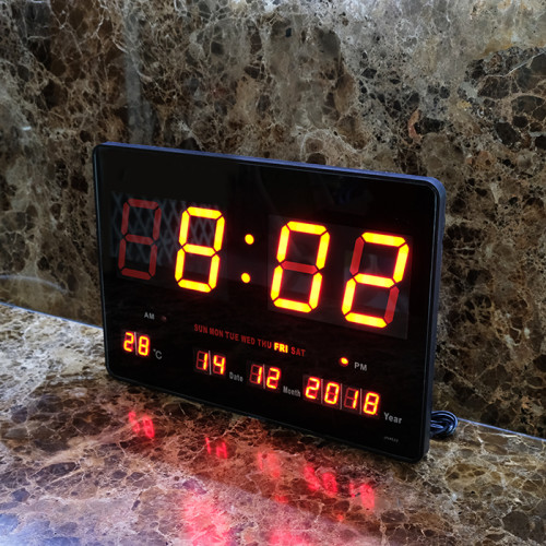 LED Calender Wall Clock