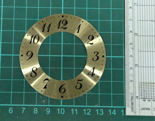 Aluminum dial  arabic 70mm gold
