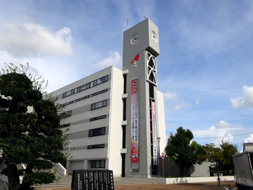 โรงยิมที่มีหอนาฬิกา 2 ข้าง เมืองอันโจ 4