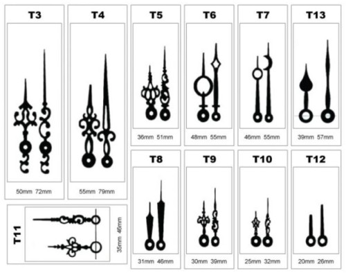 ชุดเครื่องนาฬิกา J.point แกน 13mm. 7