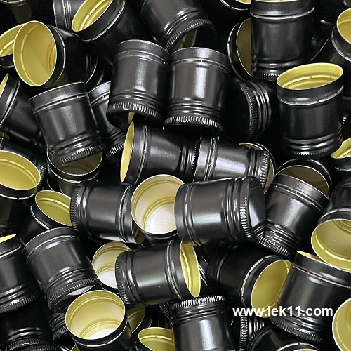 29 mm Black Aluminum Screw Caps 5
