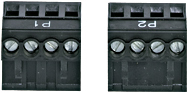 PNOZ X Set plug in screw terminals P1+P2  Product number: 374280