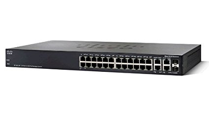 SF300-24PP 24-port 10/100 PoE+ Managed Switch w/Gig Uplinks  ราคา  18,590 บาท