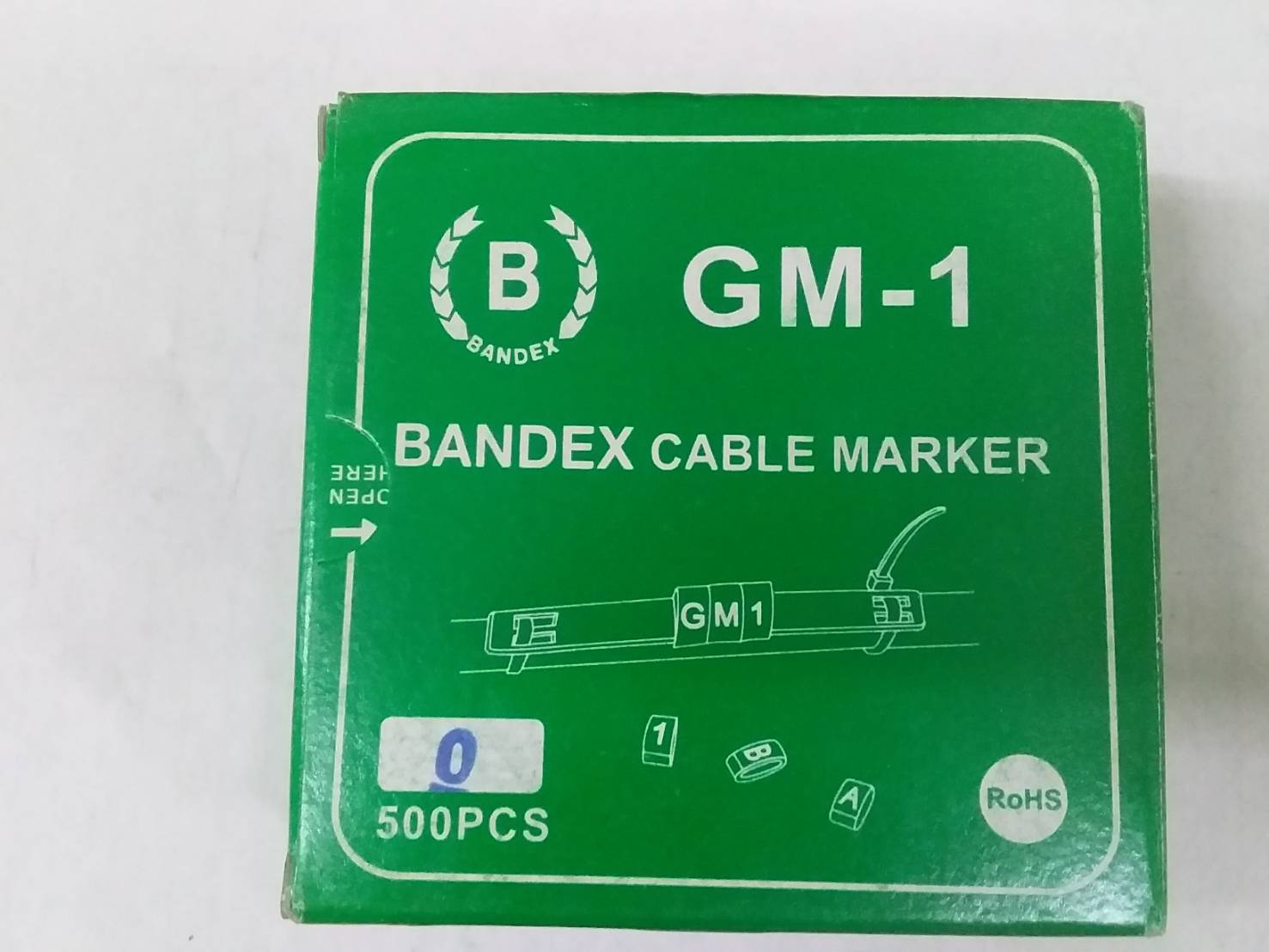 BANDEX CABLE MARKER GM-1 เลข0 ราคา 1 บาท