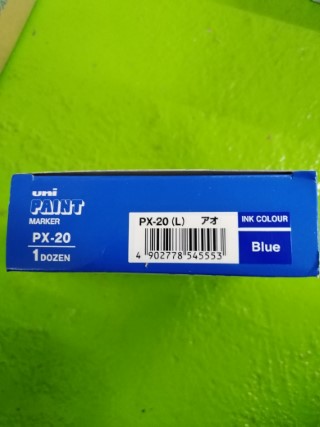 UNI PAINT PX20 MARKER BULLET YIP 2.2 TO 2.8MM BLUE ราคา 45 บาท