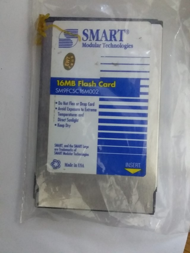 SMART MODULAR TECHNOLOGIES SM9FCSC16M002 16MB FLASH CARD ราคา 1000 บาท
