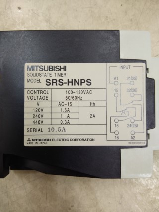 SRS-HNPS (T) AC110V (3.8A-3-30SEC) MITSUBISHI ราคา 7200 บาท