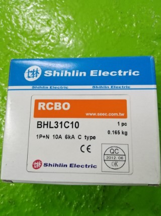 SHIHLIN RCBO BHL31C10 10A 230V ราคา 850 บาท