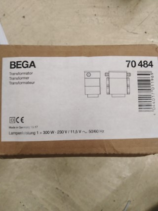 BEGA-TRANSFOMAER 300VA 230/11.5V ราคา 28770 บาท