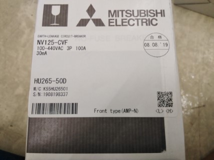 MITSUBISHI NV125-CVF 3P 100A 100-400V 30MA ราคา 4061.40 บาท