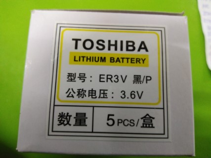 BATTERY TOSHIBA ER3V/3.6V ราคา 330 บาท