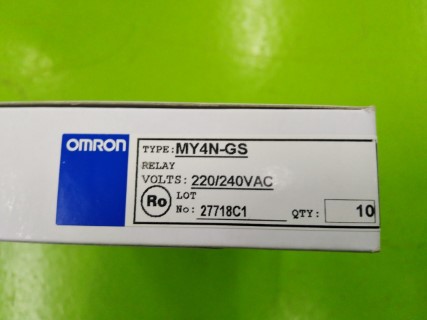 OMRON MY4N-GS 220VAC ราคา 120 บาท