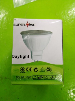 SUPER SAVE LED MR 16 5W 220V DAYLIGHT ราคา 280 บาท