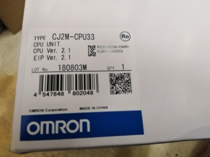 OMRON CJ2M-CPU33 CPU MODOLE ราคา 21500 บาท
