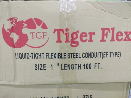 TIGER FLEX LIQUID-LIGHT FLEXIBLE STEE CONDUIT (EF TYPE) SIZE 1 INCH (1BOX=100FT) ราคา 2004 บาท
