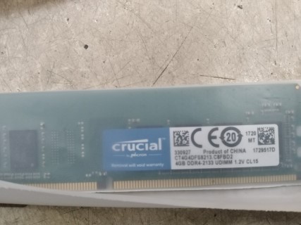 CRUCIAL RAM 40B DDR-4-2133 UDIMM 1.2V CL15 ราคา 1180 บาท