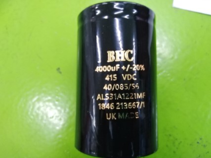 BHC CAPACITOR 400UF 415VDC ALS31A1221MF ราคา 2000 บาท