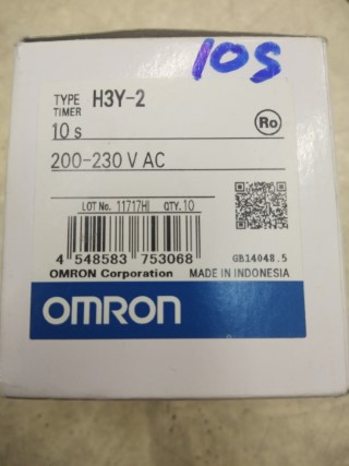 OMRON H3Y-2 10S 200-230VAC ราคา 724 บาท