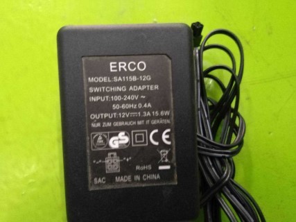 ERCO SA115B-12G SWITCHING ADAPTER ราคา 1500 บาท