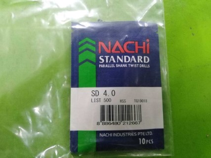 NACHI ดอกสว่าน HSS SD4.0 ราคา 55 บาท