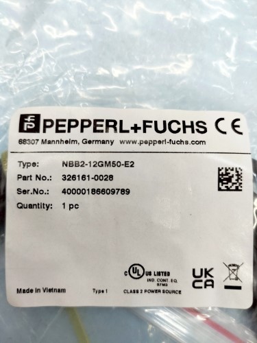 Sensore Di Prossimità Pepperl+Fuchs NBB2-12GK50-E2-10M – Nuovo, Made In China