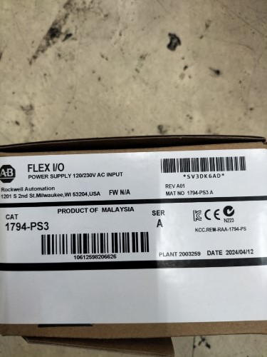 ALLEN-BRADLEY MODEL: 1794-PS3 ราคา 7,350 บาท