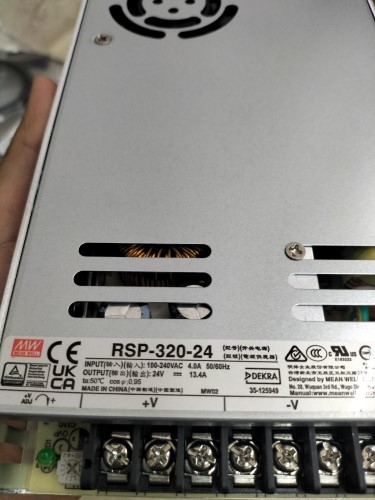 MEAN WELL POWER SUPPLY MODEL: RSP-320-24 100-240VAC ราคา 1,450.00 บาท