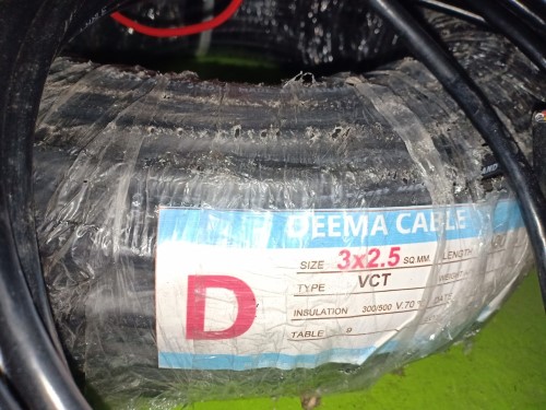 DEEMA CABLE VCT 3X2.5 SQMM. 34M. ราคา 57.33 บาท