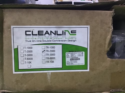 CLEANLINE เครื่องสำรองไฟ TR-2000 ราคา 19,500 บาท