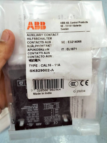 ABB CAL16-11A Hilfsschalterblock, 11A, 2-polig, Linksseitig Montiert – 1x NO + 1x NC