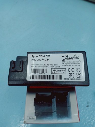 DANFOSS IGNITION UNIT TRANSFORMER MODEL: EBI4 CM NO. 052F4034 2X7.5KV ...