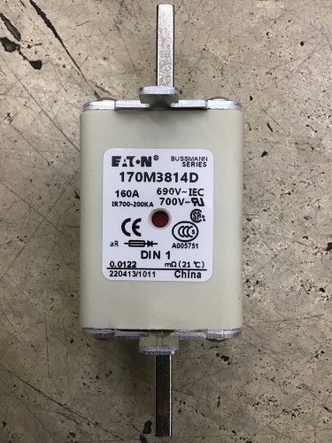 Fusible Module D'Alimentation Eaton Bussmann 170M3814D - 160A 690V - Neuf Sous Emballage