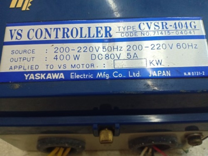 YASKAWA VS CONTROLLER CVSR-404G ราคา 68,000 บาท