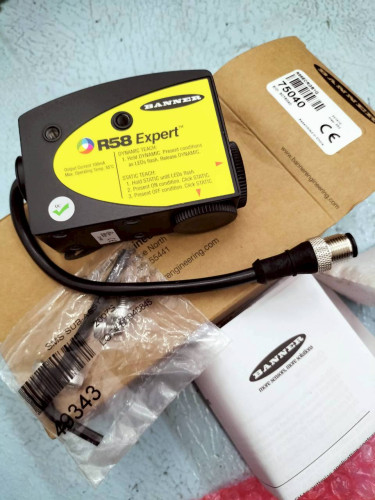BANNER ENGINEERING SENSOR MODEL: R58ECRGB1Q R58 EXPERT ราคา 0.00 บาท