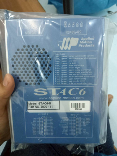 APPLIED MOTION CONTROLLER MODEL: STAC6-S PART NO. 5000-111 120VAC 4.24A ...