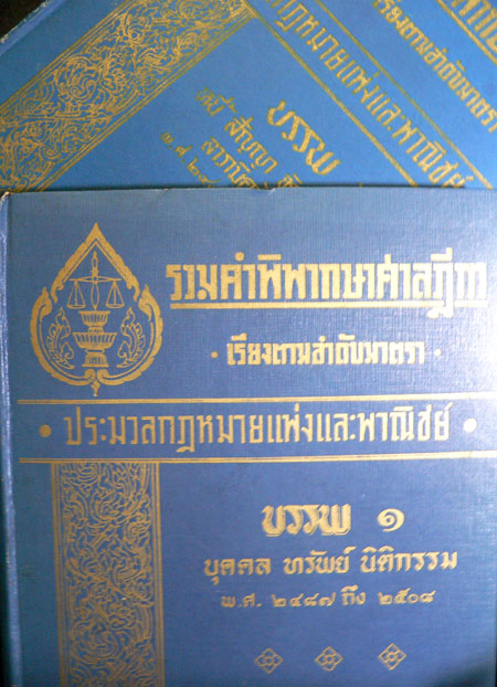 รวมฎีกา ประมวลกฎหมายแพ่งและพาณิชย์ (เล่ม 1,2) 1