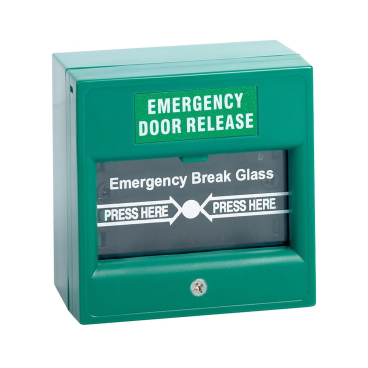 กล่องไฟอราม Emergency Door Releasequot; Break Glass GREEN ขายปลีก/ ขายส่ง 1