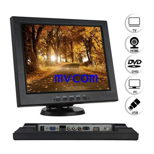 TFT 12 Inch LCD Monitor with AV / VGA / HDMI / USB Input รับประกัน 1 ปี