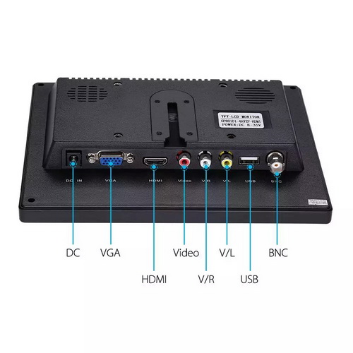 Monitor LED 8 นิ้ว TFT IPS HD (4:3)Signal input VGA,AV,PC, HDMi,TV, ( MODEL: H8006 ) รับประกัน 1 ปี 2