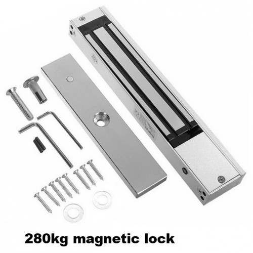 กลอนแม่เหล็ก Magnetic Lock 600Lbs 24V สำหรับประตูขอบอลูมิเนียม หรือบานเปลือย รับประกัน 1 ปี 0