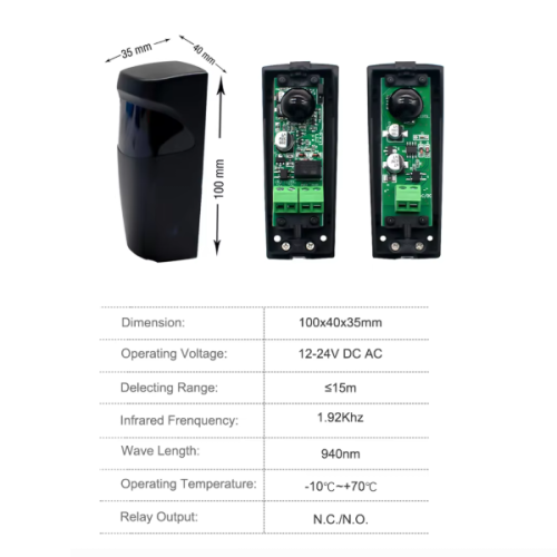 Photo Infrared Sensor 12V- 24V DC/AC 2