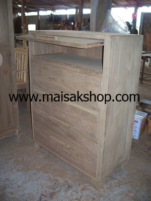 เฟอร์นิเจอร์ไม้สัก(Furniture) ชั้นวางรองเท้าไม้สักแบบเรียบ