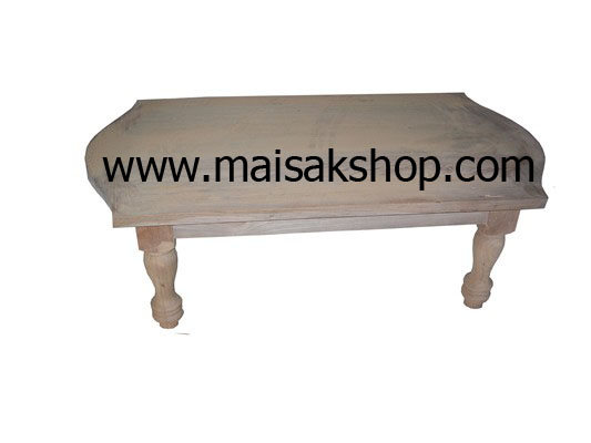 เฟอร์นิเจอร์ไม้สัก(Furniture)  โต๊ะกลางชุดรับแขกไม้สักทรงกลมแบบไทยโบราณ