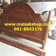 เฟอร์นิเจอร์ไม้สัก(Furniture) เตียง,เตียงนอน,เตียงนอนไม้สักหลุยส์หัวโค้ง 2