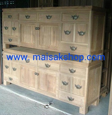 เฟอร์นิเจอร์ไม้สัก(Furniture) ตู้โชว์,ตู้วางทีวีไม้สักบานทึบ