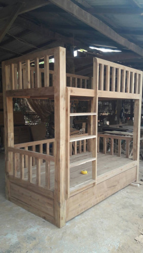 เตียงนอน2ชั้นไม้สักมีหลายขนาดให้เลือก 1