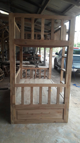 เตียงนอน2ชั้นไม้สักมีหลายขนาดให้เลือก 3