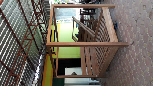 เตียงนอนไม้สักตั่งขาคู้ไม้สัก 2